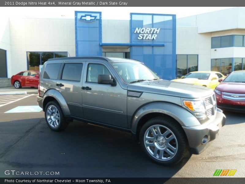 Mineral Gray Metallic / Dark Slate Gray 2011 Dodge Nitro Heat 4x4
