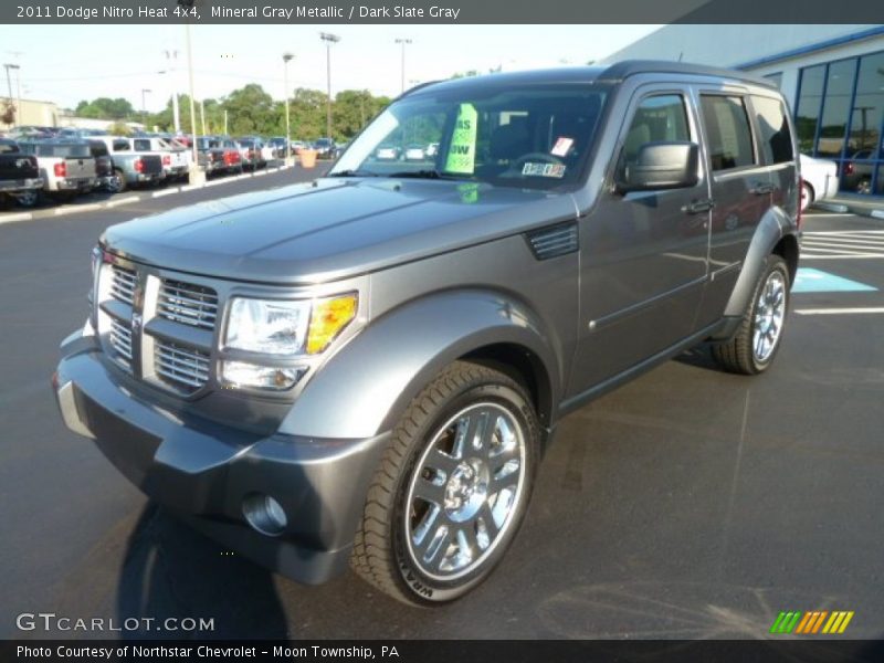 Mineral Gray Metallic / Dark Slate Gray 2011 Dodge Nitro Heat 4x4