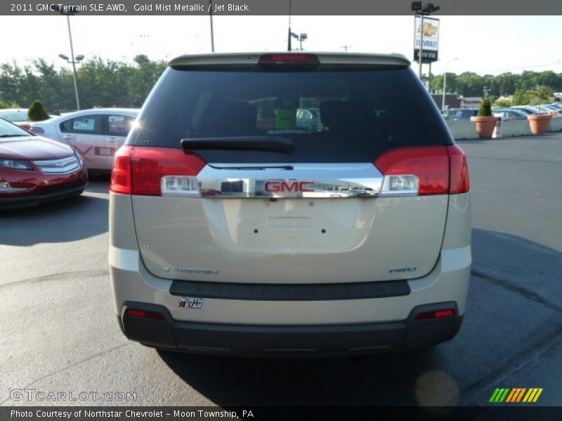 Gold Mist Metallic / Jet Black 2011 GMC Terrain SLE AWD