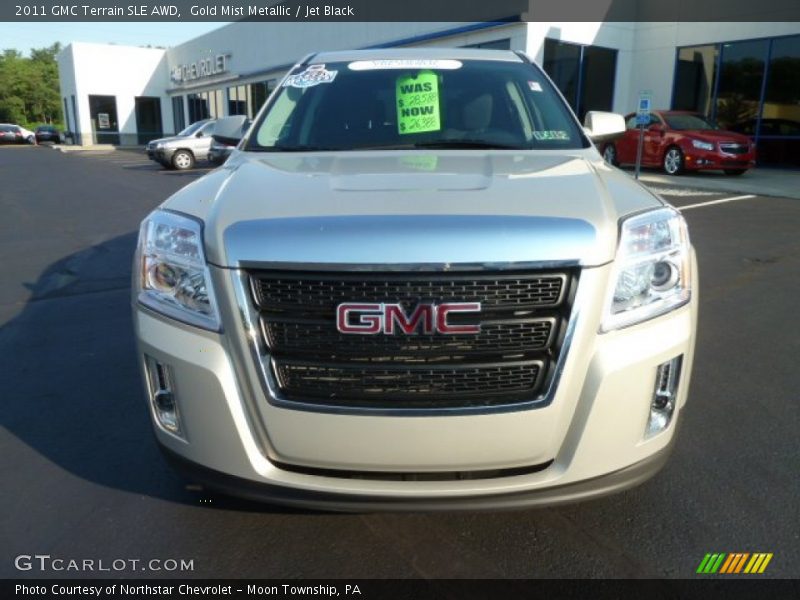 Gold Mist Metallic / Jet Black 2011 GMC Terrain SLE AWD