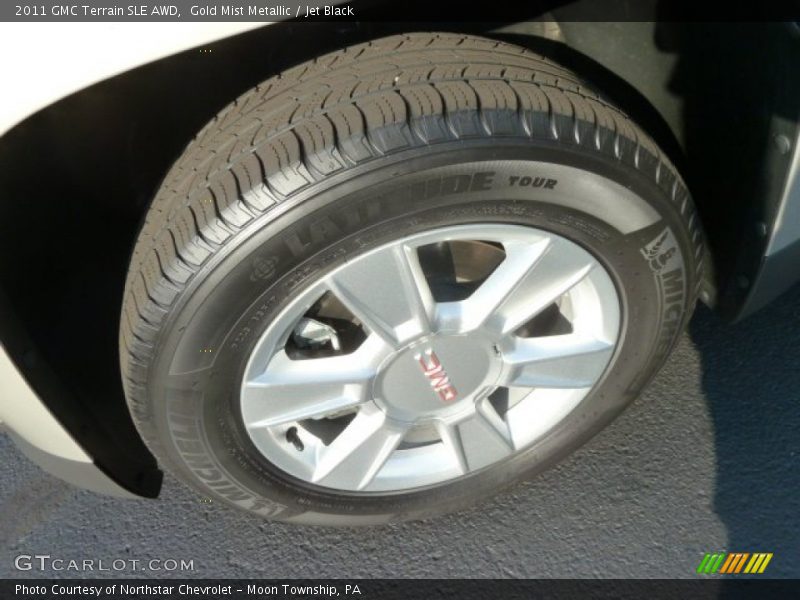 Gold Mist Metallic / Jet Black 2011 GMC Terrain SLE AWD