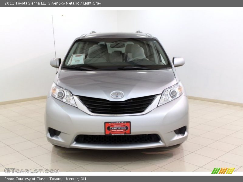 Silver Sky Metallic / Light Gray 2011 Toyota Sienna LE