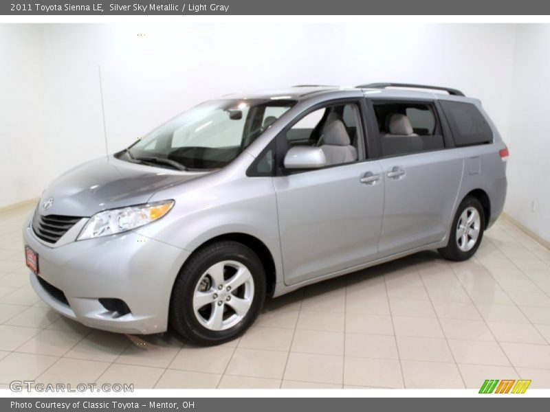 Silver Sky Metallic / Light Gray 2011 Toyota Sienna LE