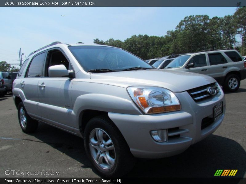 Satin Silver / Black 2006 Kia Sportage EX V6 4x4