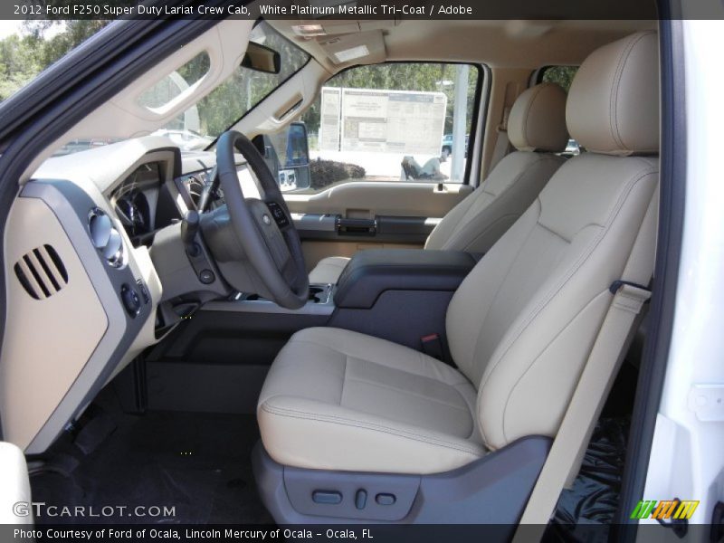 Front Seat of 2012 F250 Super Duty Lariat Crew Cab