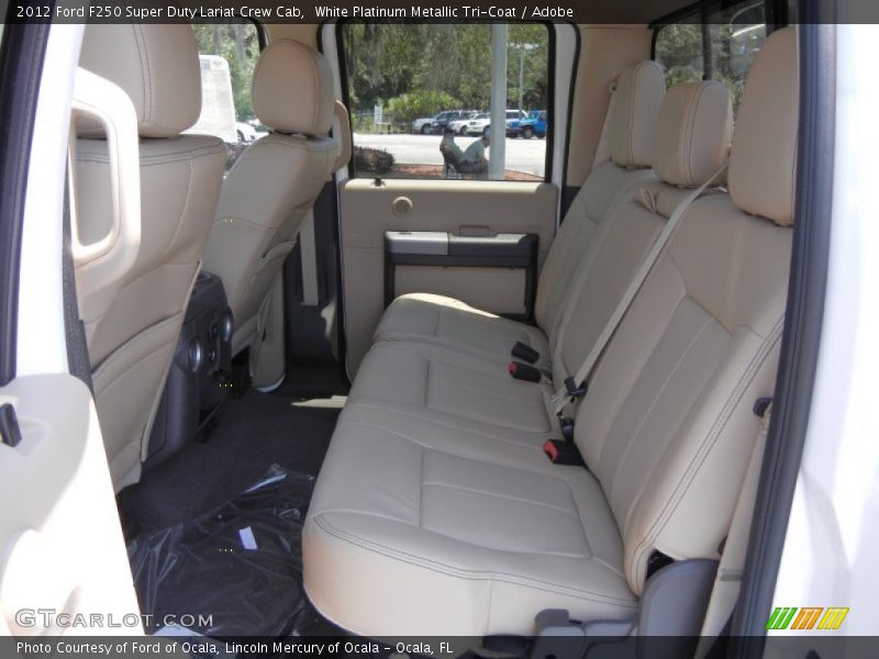 Rear Seat of 2012 F250 Super Duty Lariat Crew Cab