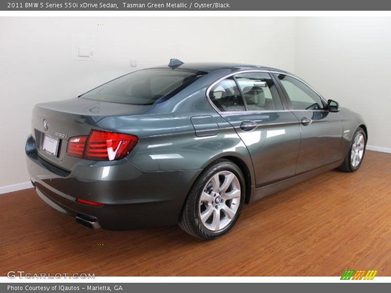 Tasman Green Metallic / Oyster/Black 2011 BMW 5 Series 550i xDrive Sedan