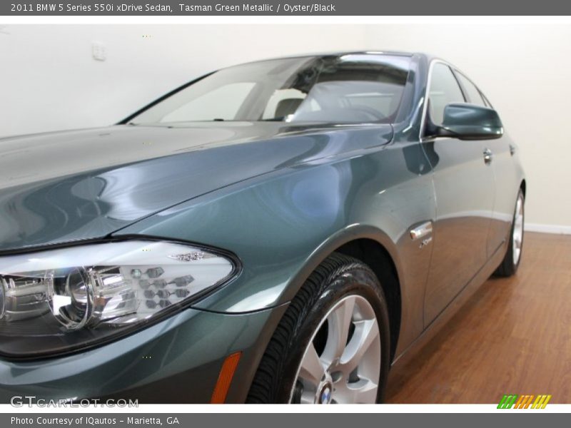 Tasman Green Metallic / Oyster/Black 2011 BMW 5 Series 550i xDrive Sedan