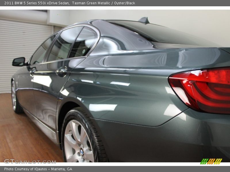 Tasman Green Metallic / Oyster/Black 2011 BMW 5 Series 550i xDrive Sedan