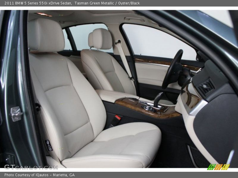 Tasman Green Metallic / Oyster/Black 2011 BMW 5 Series 550i xDrive Sedan