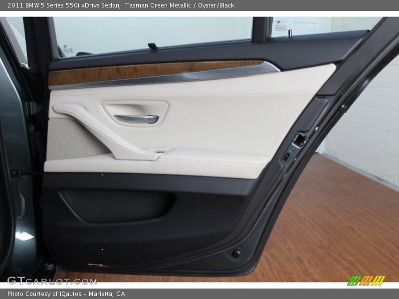 Tasman Green Metallic / Oyster/Black 2011 BMW 5 Series 550i xDrive Sedan