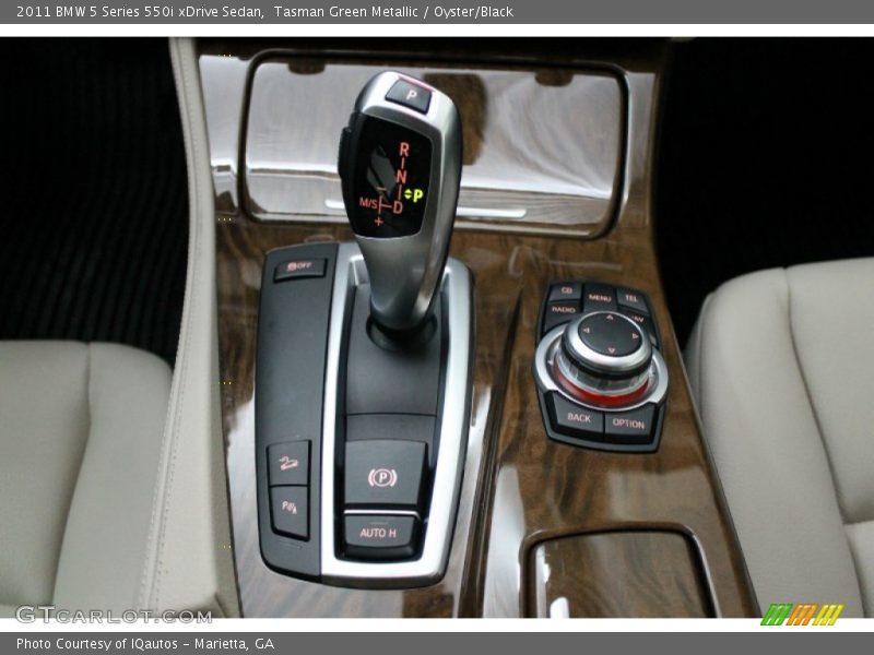 Tasman Green Metallic / Oyster/Black 2011 BMW 5 Series 550i xDrive Sedan