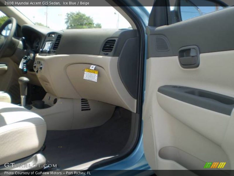 Ice Blue / Beige 2008 Hyundai Accent GLS Sedan