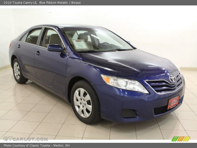 Blue Ribbon Metallic / Bisque 2010 Toyota Camry LE