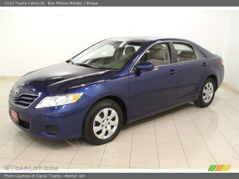 Blue Ribbon Metallic / Bisque 2010 Toyota Camry LE