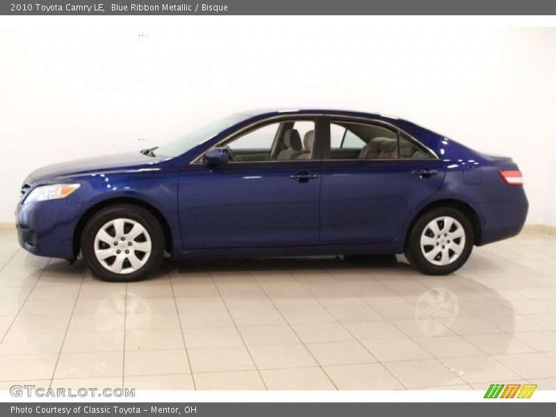 Blue Ribbon Metallic / Bisque 2010 Toyota Camry LE