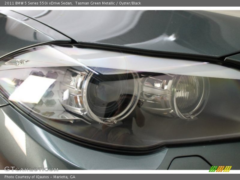 Tasman Green Metallic / Oyster/Black 2011 BMW 5 Series 550i xDrive Sedan