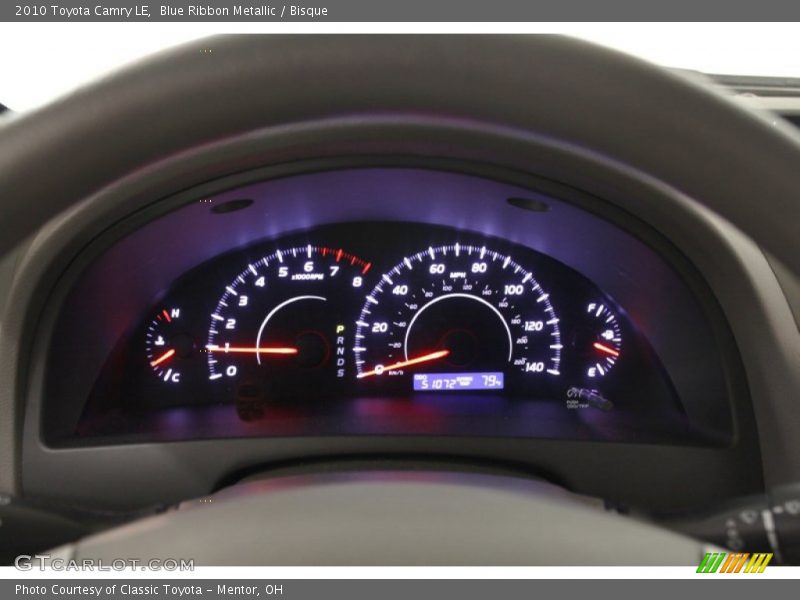 Blue Ribbon Metallic / Bisque 2010 Toyota Camry LE