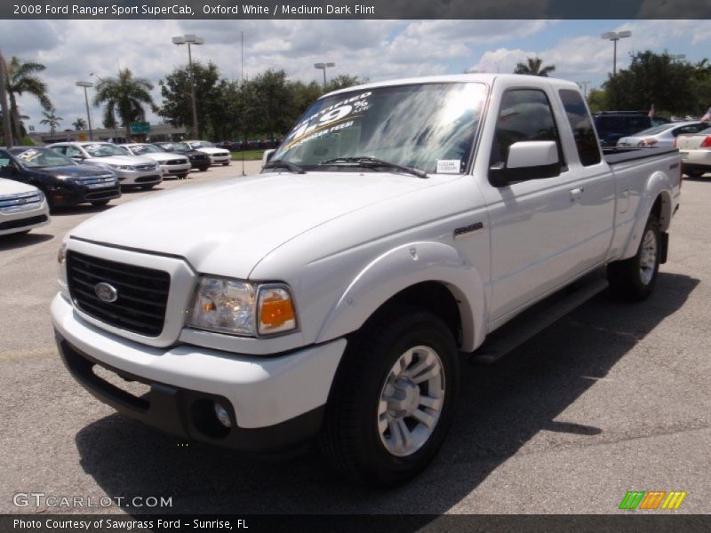 Oxford White / Medium Dark Flint 2008 Ford Ranger Sport SuperCab