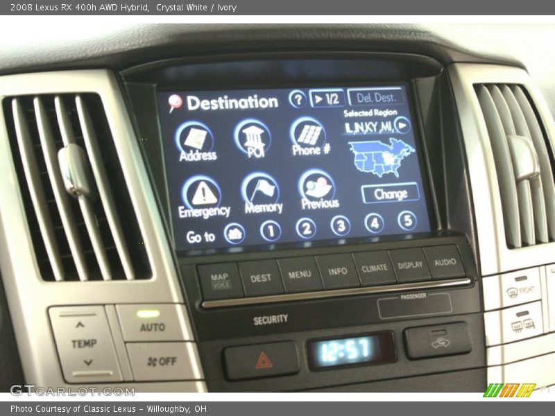 Crystal White / Ivory 2008 Lexus RX 400h AWD Hybrid