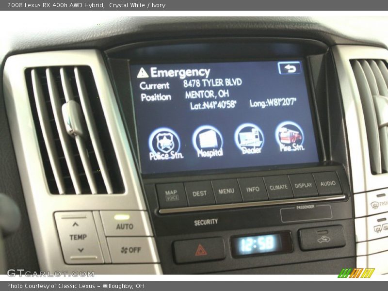 Crystal White / Ivory 2008 Lexus RX 400h AWD Hybrid