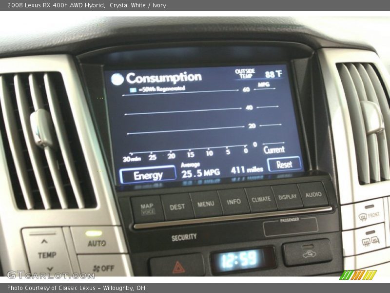 Crystal White / Ivory 2008 Lexus RX 400h AWD Hybrid