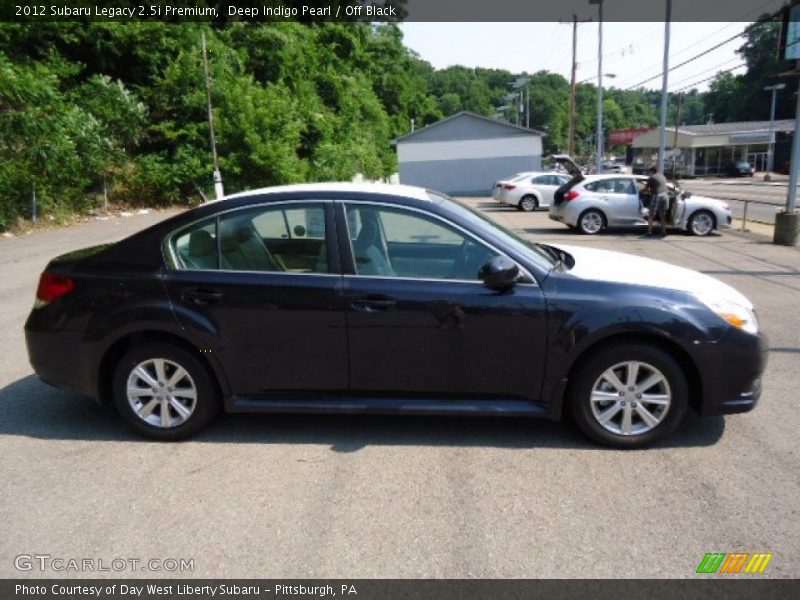Deep Indigo Pearl / Off Black 2012 Subaru Legacy 2.5i Premium