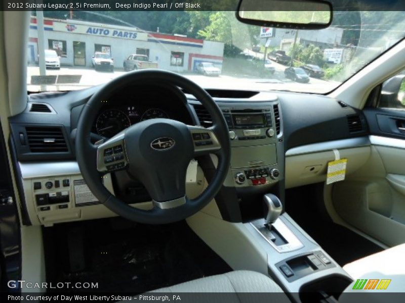 Deep Indigo Pearl / Off Black 2012 Subaru Legacy 2.5i Premium
