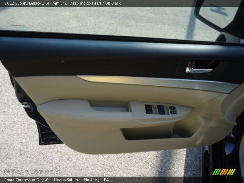 Deep Indigo Pearl / Off Black 2012 Subaru Legacy 2.5i Premium