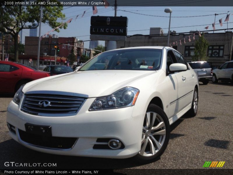 Moonlight White / Graphite 2008 Infiniti M 35x AWD Sedan