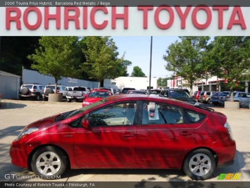 Barcelona Red Metallic / Beige 2006 Toyota Prius Hybrid