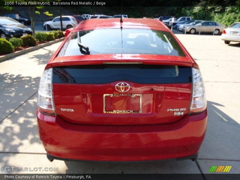 Barcelona Red Metallic / Beige 2006 Toyota Prius Hybrid