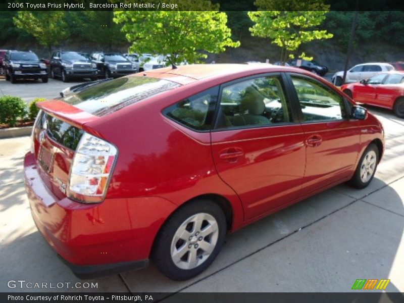 Barcelona Red Metallic / Beige 2006 Toyota Prius Hybrid