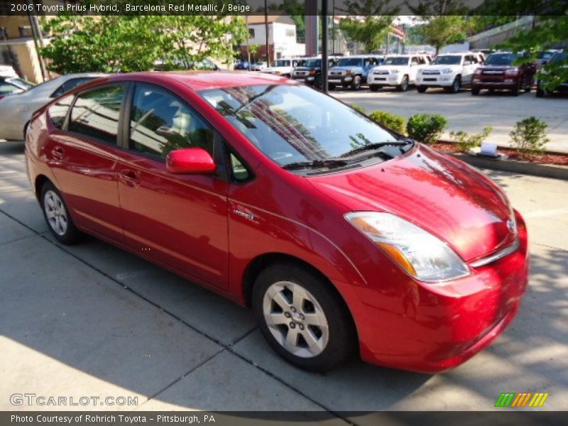 Barcelona Red Metallic / Beige 2006 Toyota Prius Hybrid