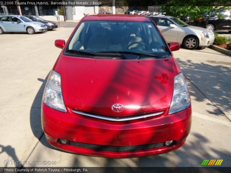 Barcelona Red Metallic / Beige 2006 Toyota Prius Hybrid