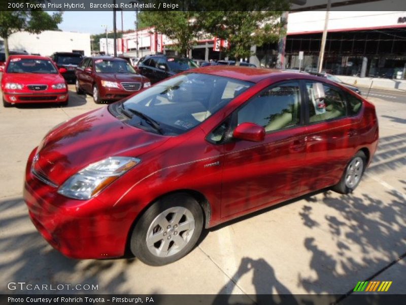 Barcelona Red Metallic / Beige 2006 Toyota Prius Hybrid