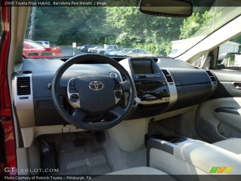 Barcelona Red Metallic / Beige 2006 Toyota Prius Hybrid