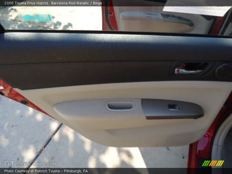 Barcelona Red Metallic / Beige 2006 Toyota Prius Hybrid