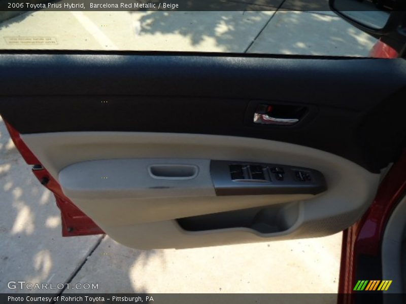 Barcelona Red Metallic / Beige 2006 Toyota Prius Hybrid