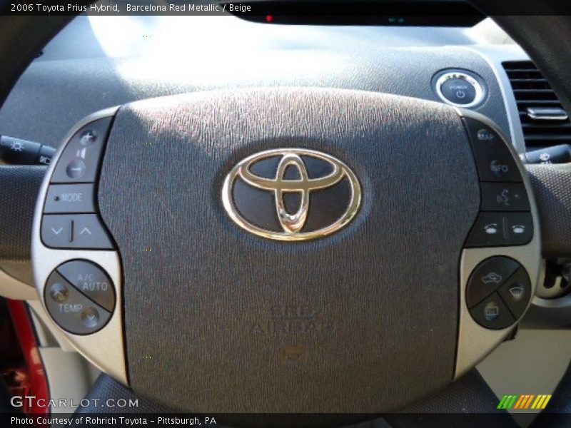 Barcelona Red Metallic / Beige 2006 Toyota Prius Hybrid