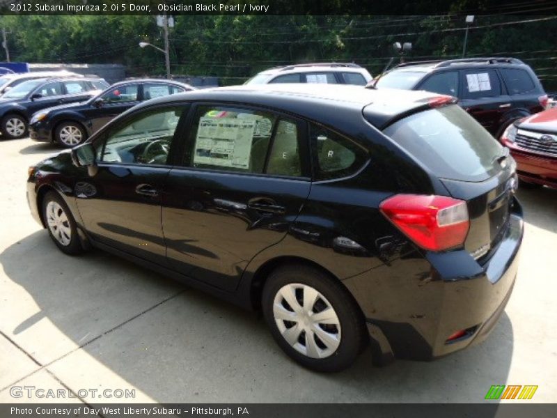 Obsidian Black Pearl / Ivory 2012 Subaru Impreza 2.0i 5 Door