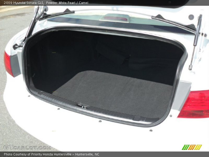 Powder White Pearl / Camel 2009 Hyundai Sonata GLS