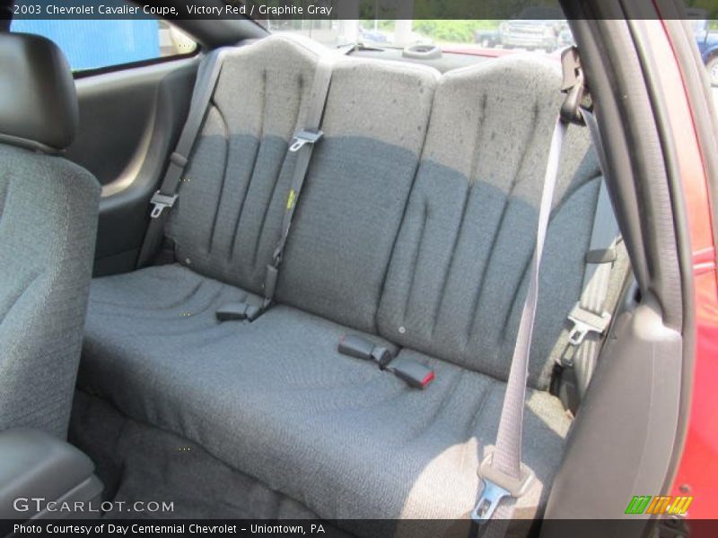 Victory Red / Graphite Gray 2003 Chevrolet Cavalier Coupe