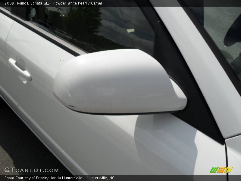 Powder White Pearl / Camel 2009 Hyundai Sonata GLS