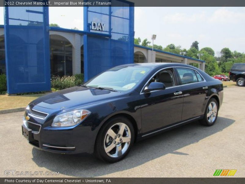 Imperial Blue Metallic / Titanium 2012 Chevrolet Malibu LT