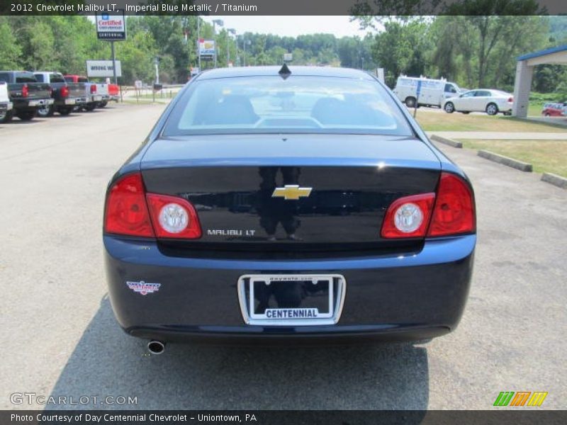 Imperial Blue Metallic / Titanium 2012 Chevrolet Malibu LT