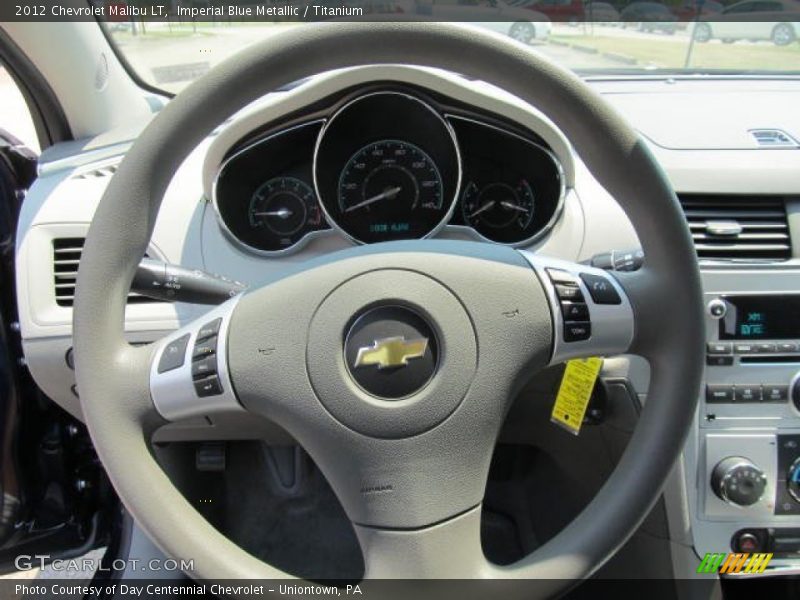 Imperial Blue Metallic / Titanium 2012 Chevrolet Malibu LT