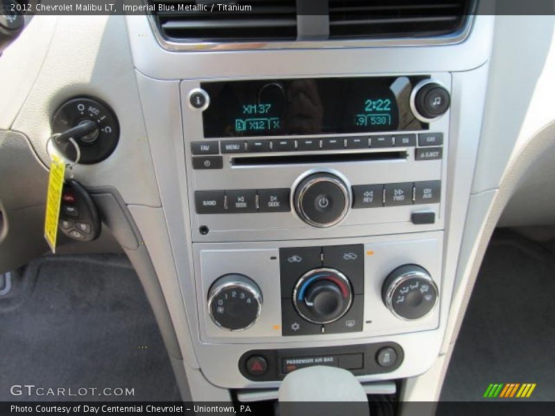 Imperial Blue Metallic / Titanium 2012 Chevrolet Malibu LT