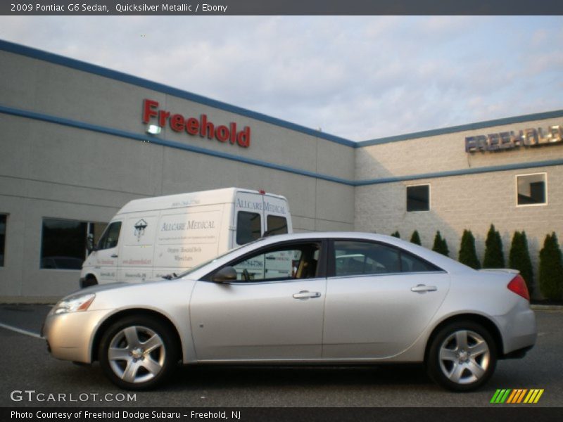 Quicksilver Metallic / Ebony 2009 Pontiac G6 Sedan
