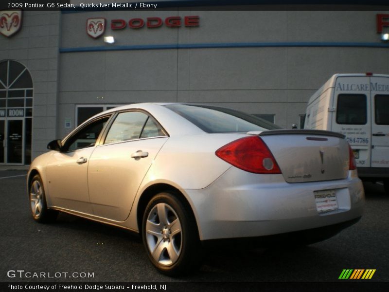 Quicksilver Metallic / Ebony 2009 Pontiac G6 Sedan